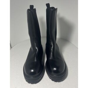 Liliana Dreamer Quilted Chelsea Mid Calf Boots In Black Womens Size 10